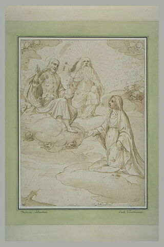 La Vierge reçue au ciel par le Christ et Dieu le Père, image 1/1