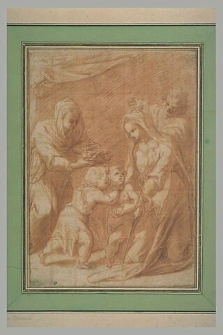 Sainte famille avec sainte Elisabeth et le petit saint Jean, image 2/2