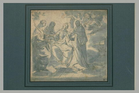 Vierge à l'Enfant avec sainte Catherine d'Alexandrie, sainte Marie-Madeleine, saint Dominique et sainte Catherine de Sienne., image 1/1