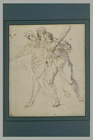 Hercule et deux hommes musclés, image 1/1