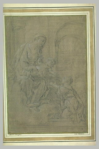 Sainte Lucie de Narni recevant l'Enfant des mains de la Vierge