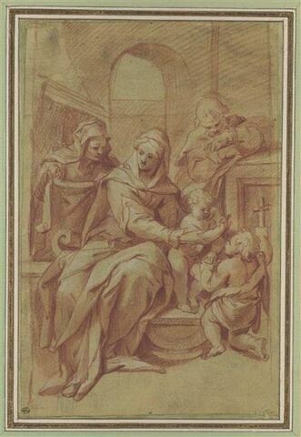 La Sainte Famille, sainte Anne et saint Jean