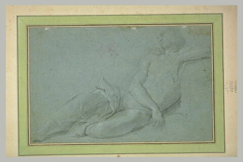 Etude d'une femme, à demi nue et presque couchée, image 2/2