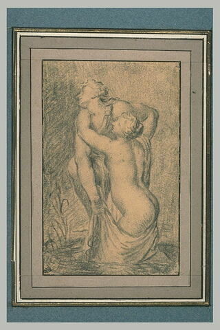 La nymphe Salmacis essayant de retenir Hermaphrodite, image 1/1