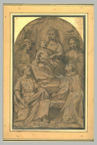 La Vierge avec l'Enfants entourée de quatre saints, image 1/1