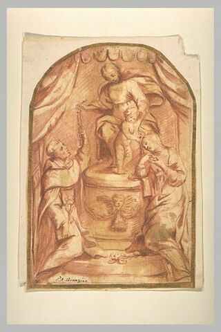 Vierge du Rosaire avec saint Dominique et sainte Catherine de Sienne, image 1/1