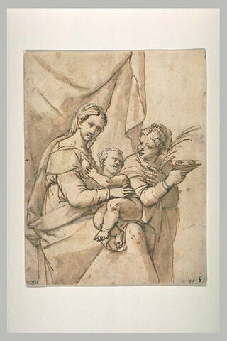 La Vierge avec l'Enfant  et sainte Lucie, image 1/1
