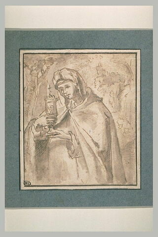 Sainte Claire d'Assise tenant la monstrance, image 1/1