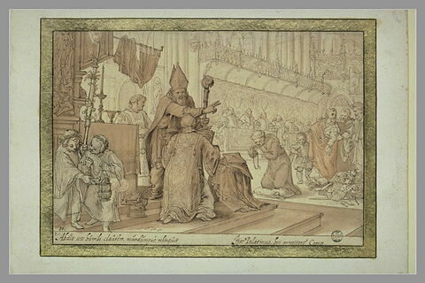 Saint Annon ordonne l'ancien comte Palatin Henri le sage, image 1/1