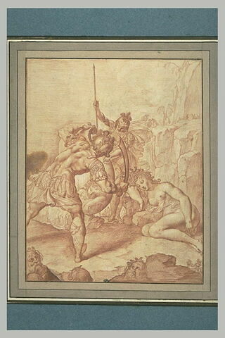 Persée décapitant Méduse avec l'aide de Minerve