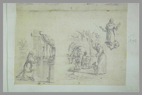 Trois scènes de la vie de saint François d'Assise