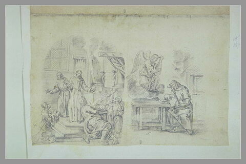 Deux scènes de la vie de saint François d'Assise, image 1/1