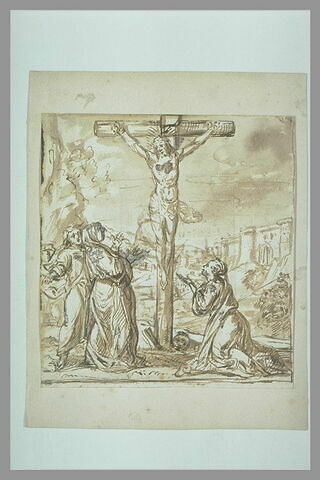 Les deux Marie et saint Jean au pied de la Croix, image 1/1
