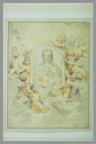 Etude pour l'image de la 'Vierge Miraculeuse', image 1/1