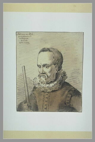 Portrait d'Adriaan van Dijk, gewesene Secretarius tot Bleyswijck, image 1/1
