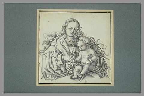 La Vierge avec l'Enfant Jésus sur les genoux, image 1/1