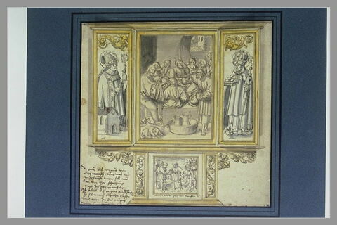 La Cène, projet d'un tableau d'autel, en triptyque avec deux volets, image 4/4