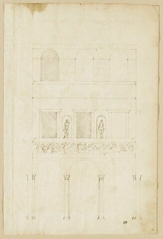 Fragment de la façade du palais Spada à Rome, image 1/2