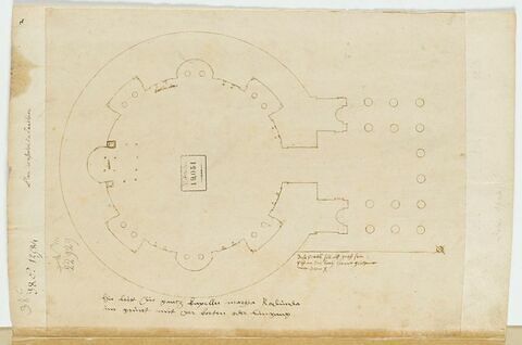 Le plan du Panthéon d'Agrippa à Rome, image 1/2