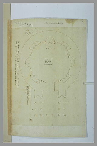 Le plan du Panthéon d'Agrippa à Rome, image 2/2