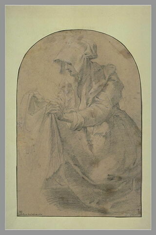 Sainte Véronique agenouillée, tenant la Sainte Face, image 1/1