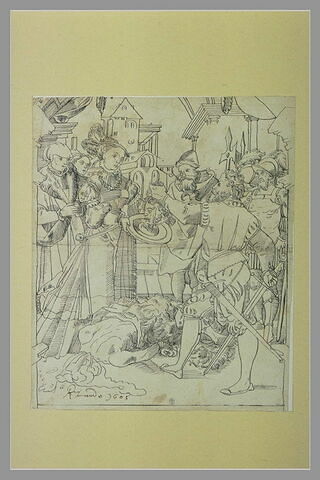 Salomé recevant du bourreau la tête de saint Jean-Baptiste, image 1/1