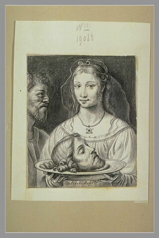 Salomé portant dans un plat, la tête de saint Jean-Baptiste, image 1/1