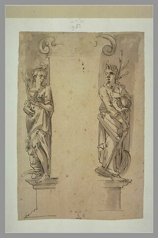 Deux statues : Cérès et figure personnifiant la Religion, image 1/1
