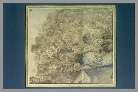 Paysage représentant une partie de Tivoli, avec le Temple de la Sibylle, image 2/2