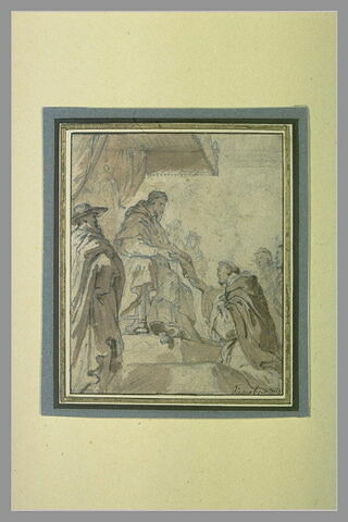 Le pape Honorius III approuvant les privilèges de l'ordre des Prêcheurs, image 1/1