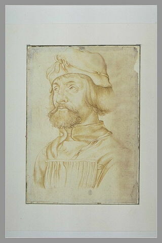 Portrait d'homme avec un bonnet, de trois quarts