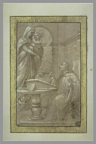 Apparition de la Vierge à l'Enfant à saint Benoît