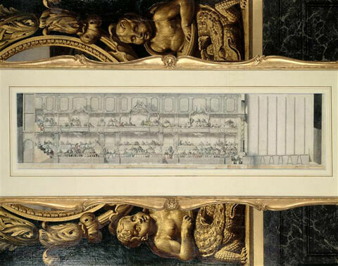 Projet de décoration pour la salle de spectacle de Versailles