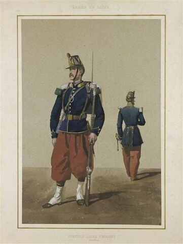 Infanterie légère d'Afrique ; soldat et officier, image 1/1