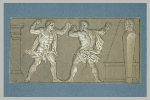 Hercule apprenant la lutte avec Harpalycos, image 1/1