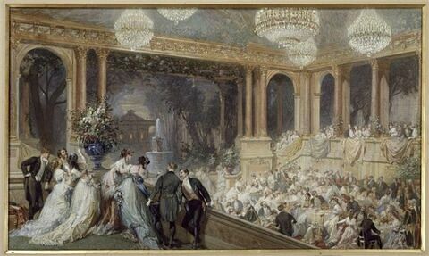Fête au palais des Tuileries pendant l'Exposition universelle de 1867