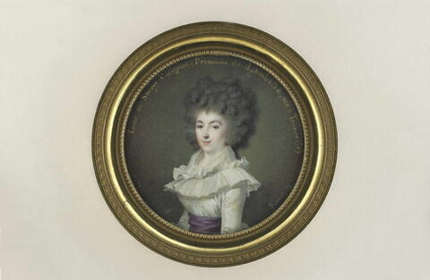 Portrait de la princesse de Lamballe, à mi-corps