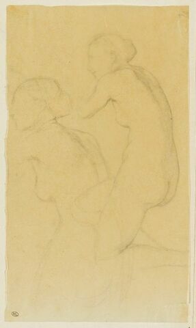 Deux torses de femme nue, tournés vers la gauche, image 1/2