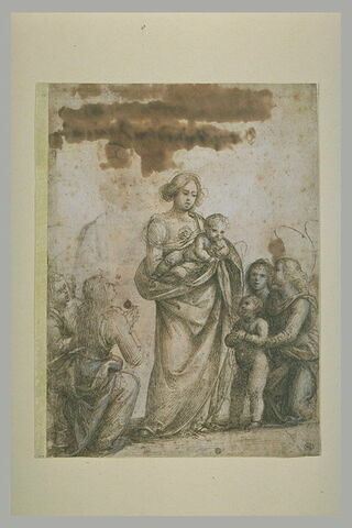 La Vierge présentant l'Enfant au petit saint Jean-Baptiste et quatre anges