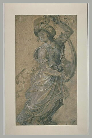 Femme drapée, debout, s'avançant vers la droite (Sibylle?), image 1/1