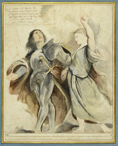 L'empereur Auguste et la Sibylle de Tibur, inspiré par Giovanni Antonio Sacchiense, dit Il Pordenone