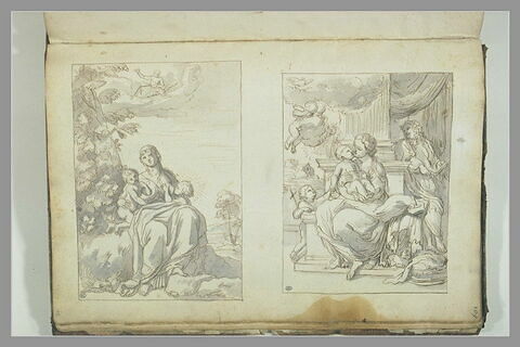 Latone avec Apollon et Diane ; Sainte Famille avec saint Jean-Baptiste, image 2/2