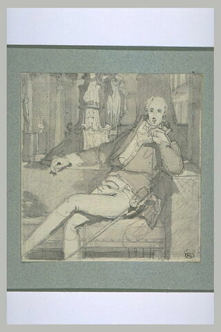 Etude pour le portrait du comte de Pradel (1782-1857)