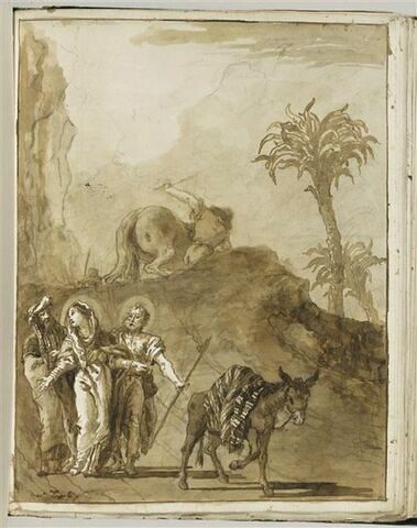 Joachim accompagnant la Vierge et Joseph, image 1/2