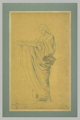 Christ drapé, tourné à gauche, les mains tendues en avant, image 1/1