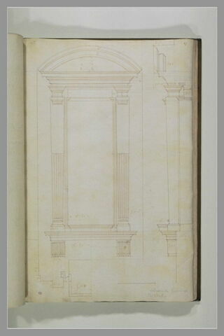 Eléments architecturaux de la bibliothèque Laurentienne, à Florence, image 2/2
