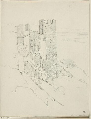 Ruines d'un château féodal sur une hauteur à Hyères, image 1/2