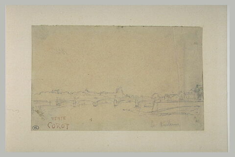 La Seine à Paris, avec les Tuileries, vus du pont de la Concorde, image 1/1