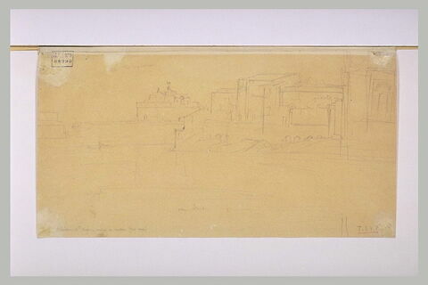 Le château Saint-Ange, vu de la rive gauche du Tibre, image 1/1