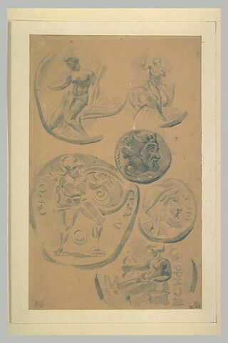Etudes d'après six monnaies antiques, image 2/2